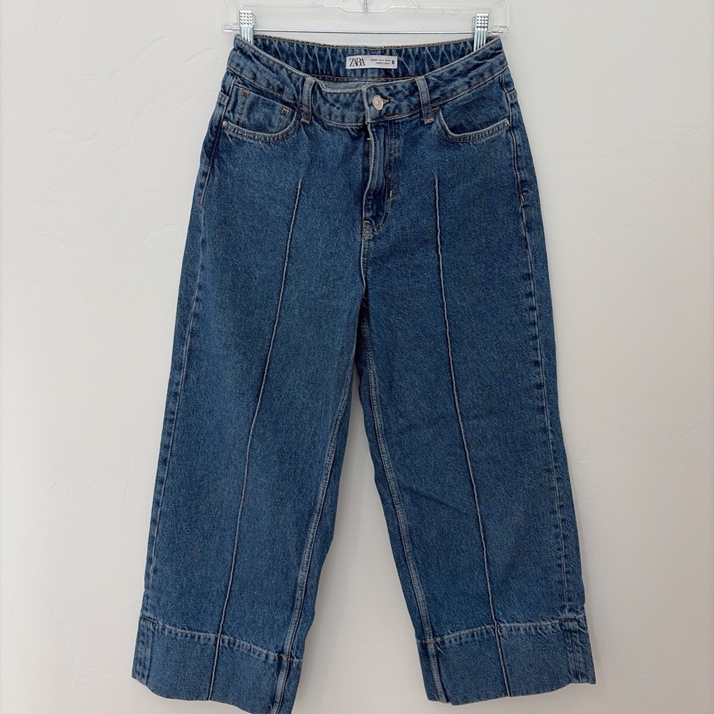 Zara Women's Cropped Denim Jeans